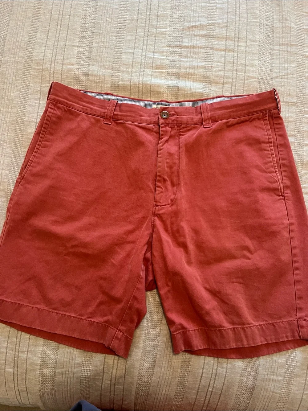 J. Crew Red Flat Front Chino Shorts